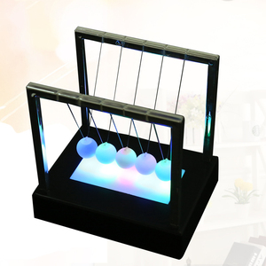 ZD362 all'ingrosso Home Office Science Desk Toys antistress Fidget Toys Newtons Cradle Balance Balls con luce a LED colorata - Product Image 2