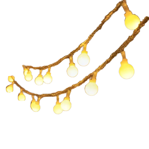 IP44 Warm White Mini Globe Ball String <b>Lights</b> <b>Battery</b> Operated 10/20LEDs for Indoor Home Party and Christmas Decor Tree Decor - Product Image 1