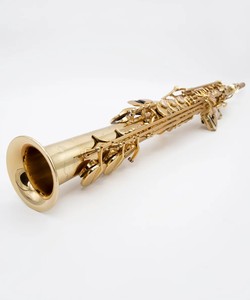 Saxophone soprano professionnel haut de gamme plaqué or, fabrication chinoise, vente en gros directe d'usine, meilleure vente, tonalité Bb - Product Image 2