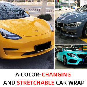 SmartCool 1.52*18m PET Auto Coloré <span class=keywords><strong>Wrap</strong></span> Vinyle Sans Bulle Autocollant De Voiture Revêtement De Voiture Brillant UV Résistant PVC <span class=keywords><strong>Wrap</strong></span> pour Voiture Films - Product Image 5