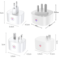Enchufes Universales WiFi Tuya Smart Life con Monitoreo de Energía, 16A, Enchufe de PC, Control Remoto por Voz con Alexa y Google Home