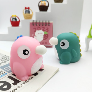 2026 Bellenblaasende Dinosaurus Knuffel Speelgoed Creatief Handzaam Rubberen Stressverlichter voor Kinderen Knijp Bellen Blazen Angst Verlichten - Product Image 4