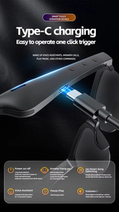 Factory Price Xg88pro Smart Glasses Wireless BT Sunglasses Built-in <b>Microphone</b> <b>Speakers</b> Voice Assistant Glass for Men Women - Product Image 4