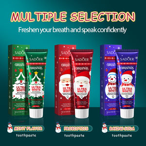 SADOER Noël naturel <span class=keywords><strong>blanchissant</strong></span> Protection des gencives nettoyage des dents rétention de parfum des dents et élimination des taches en profondeur <span class=keywords><strong>dentifrice</strong></span> - Product Image 5