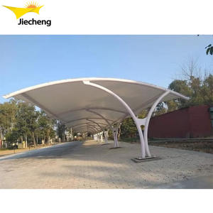 Cochera Metálica de Diseño Moderno al Mejor Precio, Estructura de Acero con Tela Recubierta de PVC, Tipo Cantilever - Product Image 3