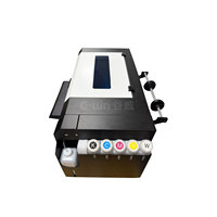 Gwin GW450 6 colores con máquina de impresión de etiquetas de barniz Single Pass A3 Mini UV Led Roll to Toll Sticker Printer