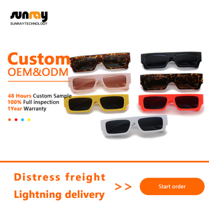 2025 New vuông khung Kính mát Châu Âu và Mỹ kính cá nhân đầy màu sắc Kính mát biểu tượng tùy chỉnh - Product Image 2