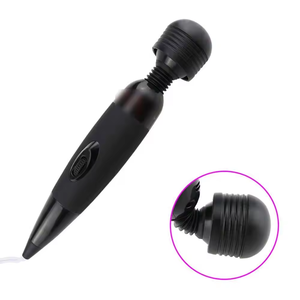 Vibrator dewasa untuk wanita senyap produk seks 220V Lurus kuat berlian hitam AV tongkat pijat Vibrator wanita - Product Image 3