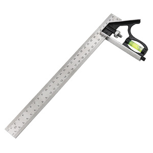 Angle Square Measuring Tools Set Precise Stainless Steel Aluminium Durable Adjustable Combination Spirit Level 12" 300mm