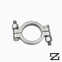 Raccord Sanitaire Tri-Clamp en Acier Inoxydable 304, Double Boulon, Poli Miroir, Haute Pression, 1,75 Pouce, Qualité Alimentaire, OEM, pour Laiterie et Brasserie
