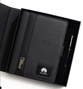 Carnet organisateur/<span class=keywords><strong>agenda</strong></span> A5 personnalisé avec recharge sans fil, impression sérigraphiée, coffret cadeau d'affaires, couverture rigide en cuir, feuilles mobiles - Product Image 4