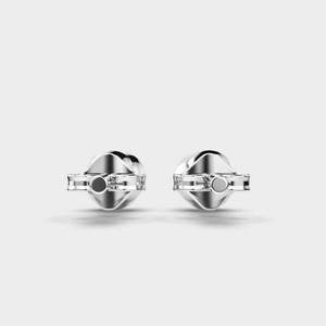 Boucles d'oreilles clous en diamant or premium exclusives pour femme, en argent sterling 925, bijoux fins de luxe brillants, design de créateur, mode mariage - Product Image 1