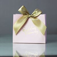 Boîtes d'emballage en papier de bonne qualité pour gâteau de mariage avec nœud papillon et ruban créatif européen Mousse de Hambourg Tarte aux œufs Dessert