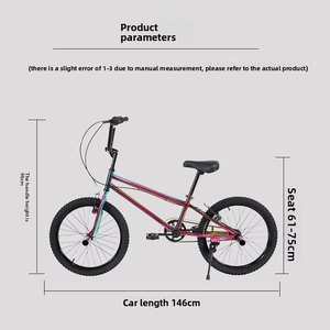 จักรยาน <span class=keywords><strong>BMX</strong></span> ความเร็วเดียวสำหรับกีฬาผาดโผน20BMX <span class=keywords><strong>รถ</strong></span>ข้างถนนพร้อมดิสก์เบรกและส้อมเหล็กทักษะการปีนเขา - Product Image 4