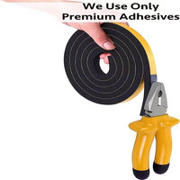Bande d'étanchéité en mousse de caoutchouc EPDM pour porte et fenêtre, insonorisante, anti-collision, auto-adhésive, pour l'isolation acoustique des murs