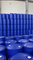 Fûts en plastique HDPE recyclables bleus de 200 litres à double anneau pour le stockage et l'emballage de l'eau