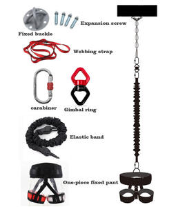 Ensemble de ceinture de résistance à cordes élastiques de Yoga, corde de danse élastique 5D, <span class=keywords><strong>Fitness</strong></span>, gymnastique à domicile, équipement d'entraînement professionnel, 50kg, 60kg, 80kg-140kg - Product Image 6