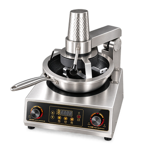 Grand robot commercial automatique pour riz frit, machine de cuisson intelligente à wok électromagnétique pour la cuisson par agitation - Product Image 2