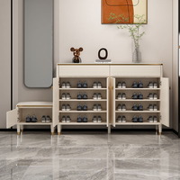 Meuble de rangement à chaussures moderne et luxueux, meuble d'entrée, gain de place, durable, rangement de porche