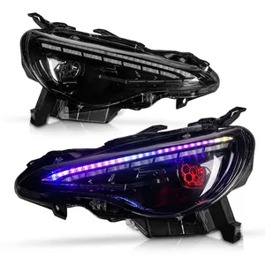 HOSI led car headlights for toyota gt86 headlamp Factory LED SUBARU BRZ headLight with RGB style 2012---2020 car accessories