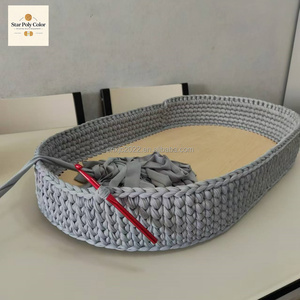 Star New Pattern Baby Diaper Table Poly Color Woven Hand <strong>Basket</strong> for Newborn Discharge Stylish Storage Solution - Product Image 6