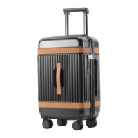Valise à roulettes de 20/24/28 pouces à 3 roues universelles Bagages d'affaires et de voyage étanches et durables avec porte-gobelet extensible