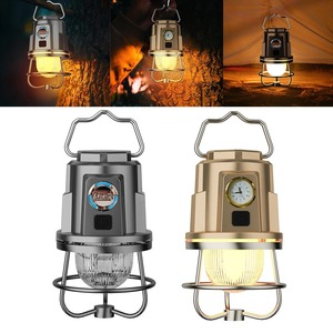 Linterna LED para acampar, impermeable, portátil, para tienda de campaña, con batería, iluminación exterior Vintage, blanco cálido, para pesca y senderismo - Product Image 4