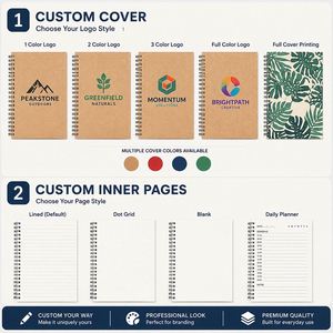 Customized Notebook with Logo Wholesale Promotional Business Gift Leather PU A5/A4/A6 Personalized Printing - Product Image 3