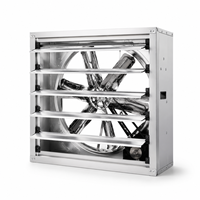 Ventilateur à pression négative à faible bruit avec volet automatique pour la ventilation industrielle