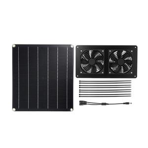 Kit de ventilateur solaire Lan Aoyue 10W, ventilateur d'extraction portable étanche pour animaux de compagnie, serre, ventilation extérieure - Product Image 2