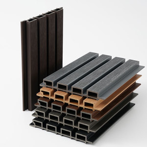 Revêtement mural extérieur en WPC imperméable, co-extrusion, panneau mural en WPC rainuré pour extérieur, revêtement composite en plastique pour jardin - Product Image 3