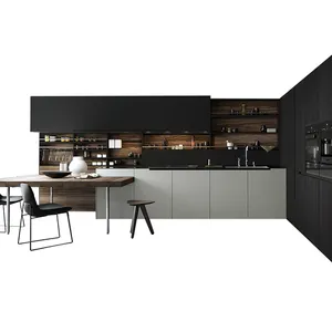 Armoires de Cuisine De luxe Design En Bois Massif/Armoire de Cuisine En Laque - Product Image 1