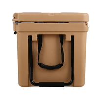 Glacière isotherme rotomoulée en PE 190QT avec roulettes, étanche, antidérapante, durable, pour le rangement extérieur, la pêche, le camping, personnalisable avec logo