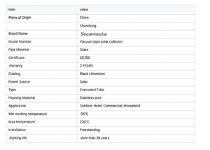 Collecteur solaire à tubes sous vide Sinospring sans bruit pour hôtel Fonctionnement <span class=keywords><strong>silencieux</strong></span> Économie <span class=keywords><strong>d</strong></span>'énergie Collecteur solaire à tubes sous vide - Product Image 6