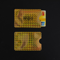 Étui de protection RFID étanche anti-vol pour cartes de crédit, porte-cartes personnalisé avec logo, anti-skimming, blindage RFID, sans fermeture