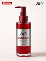 Gel coiffant pour hommes 180 ml, tenue souple, coiffage facile, texture naturelle, gel capillaire, marque privée OEM ODM, soin professionnel pour barbier