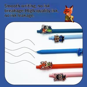 Новая гелевая ручка Crazy Animal City 2 с пластиковым корпусом, с возможностью нанесения логотипа, дизайн с мультяшными животными, рекламная ручка, 0,5 мм, разноцветная - Product Image 5