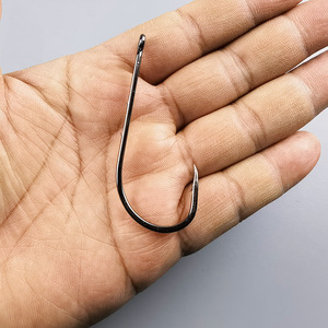 Bán Buôn Câu Cá Phụ Kiện Thép Carbon Cao Bait Chủ Thái Lát Shank 50 cái/túi 4/0 # Thép Gân Móc Câu Cá - Product Image 4