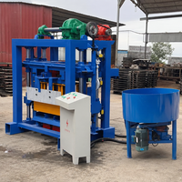 Machine à blocs manuelle QT40-2 économique et facile à utiliser pour la fabrication de briques creuses en béton