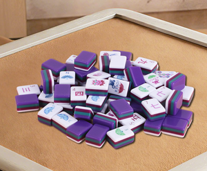 Set di Mahjong di Lusso in Acrilico con Design in Cristallo Viola - Marca AMJ Modello MS457458 Regalo per Sala degli <span class=keywords><strong>Scacchi</strong></span> - Product Image 2
