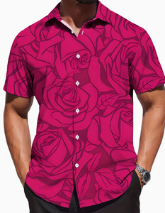 <span class=keywords><strong>Camisa</strong></span> Casual para Hombre con Estampado 3D de Ballena Oceánica Retro - Estilo Urbano Hip-Hop Rock, Manga Corta - Product Image 4