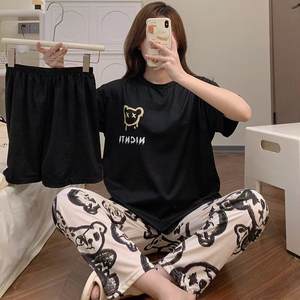 Pigiami <span class=keywords><strong>da</strong></span> donna a manica corta <span class=keywords><strong>da</strong></span> donna 3 pezzi Set <span class=keywords><strong>camicie</strong></span> <span class=keywords><strong>da</strong></span> <span class=keywords><strong>notte</strong></span> pigiama donna a buon mercato Pjs Mujer pigiama <span class=keywords><strong>da</strong></span> donna taglio semplice - Product Image 5