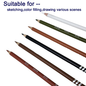 Juego de Lápices de Colores Clásicos Solubles en Agua, para Dibujo <span class=keywords><strong>Art</strong></span>ístico, Estudiantes, Enseñanza Escolar, Niños - Product Image 2