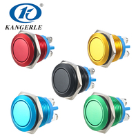 Interrupteur à bouton-poussoir momentané en acier inoxydable Chinakel 16 mm 12 V IP65 IK10 2A 1NO intelligent