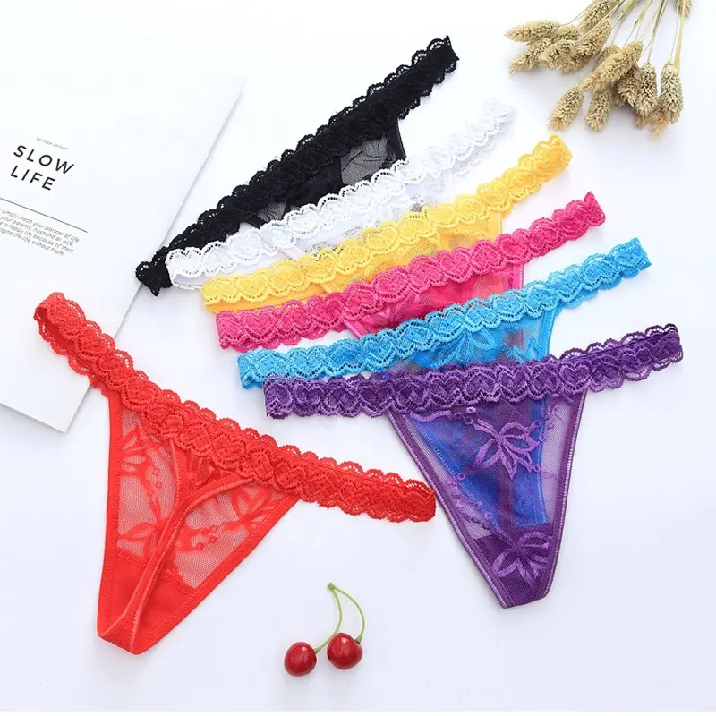 Thong brief sexy lace underwear bikini brief sexy pants for women