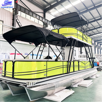 Allhouse Luxury 30FT Bateau ponton en aluminium à double pont pour le divertissement et la croisière Options de financement disponibles