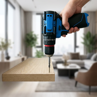 Perceuse sans fil électrique OEM/ODM 16V sans balais, mandrin rapide 10mm, vitesse variable 2 vitesses, couple 60Nm, batterie lithium, réversible
