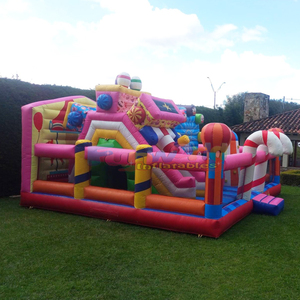 Aire de jeux gonflable Candyland, structure gonflable pour fêtes d'enfants en plein air, aire de jeux commerciale, château gonflable combiné - Product Image 2