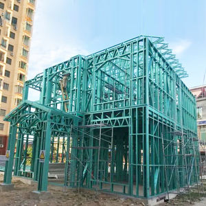 Edificio prefabricado Villa ligera de acero Calibre ligero Marco de acero Hogar con sala de jardín - Product Image 2