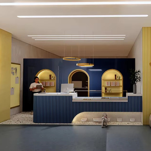Estación de Baño para Mascotas para Salón Profesional, Diseño Interior Moderno para Spa de Mascotas, Suministro de Muebles Personalizados en un Solo Lugar - Product Image 1